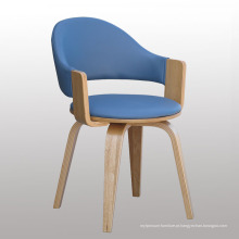 Alta Quanlity cadeira de jantar de madeira com assento macio